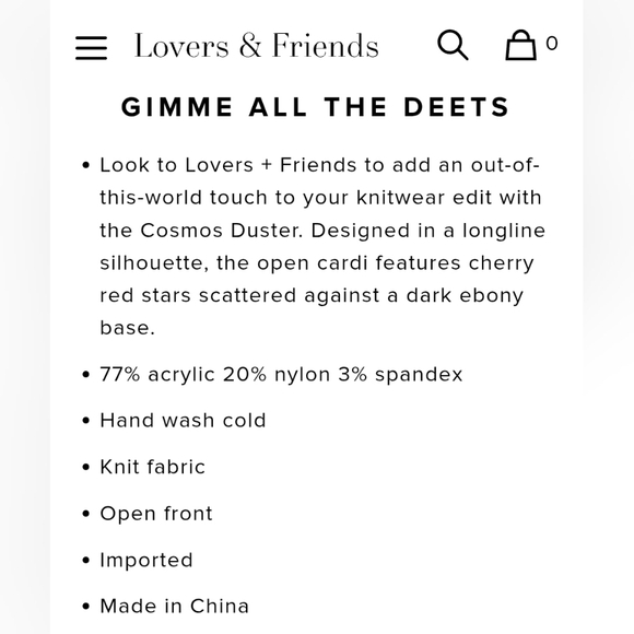 Lovers + Friends Cosmos Duster - Picture 4 of 12